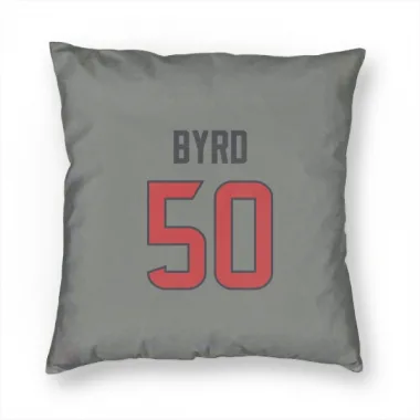 Gray Houston Texans Solomon Byrd   Pillow Cover (18 X 18)