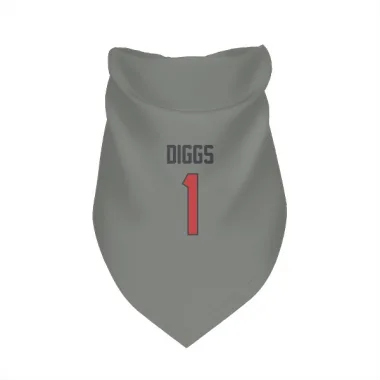 Gray Houston Texans Stefon Diggs   Dog & Cat Pet Bandana