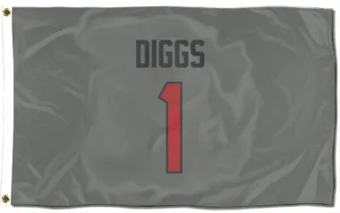 Gray Houston Texans Stefon Diggs   Flag (3 X 5)