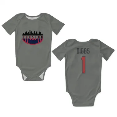 Gray Houston Texans Stefon Diggs   Newborn & Infant Bodysuit