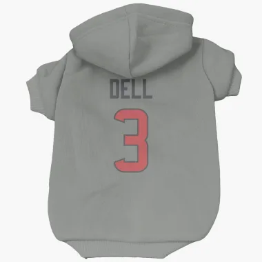 Gray Houston Texans Tank Dell   Dog & Cat Pet Hoodie