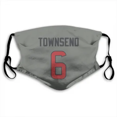 Gray Houston Texans Tommy Townsend   Face Mask