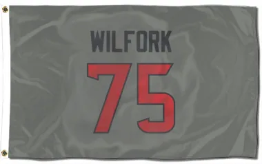 Gray Houston Texans Vince Wilfork   Flag (3 X 5)