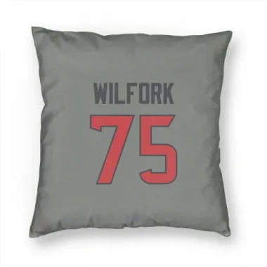 Gray Houston Texans Vince Wilfork   Pillow Cover (18 X 18)