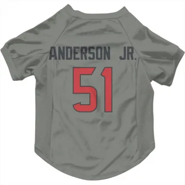 Gray Houston Texans Will Anderson Jr.   Dog & Cat Pet Jersey