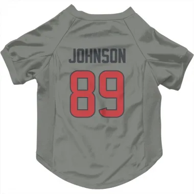 Gray Houston Texans Xavier Johnson   Dog & Cat Pet Jersey