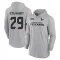 Gray Men's M.J. Stewart Houston Texans 2024 Salute to Service Lightweight Performance Long Sleeve Hooded T-Shirt