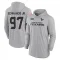 Gray Youth Mario Edwards Jr. Houston Texans 2024 Salute to Service Lightweight Performance Long Sleeve Hooded T-Shirt