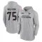 Gray Youth Vince Wilfork Houston Texans 2024 Salute to Service Lightweight Performance Long Sleeve Hooded T-Shirt