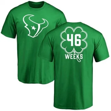 Green Men's Jon Weeks Houston Texans St. Patrick's Day T-Shirt