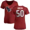 Green Women's Kendrick Green Houston Texans Logo Slim Fit T-Shirt - Red