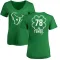 Green Women's Laremy Tunsil Houston Texans St. Patrick's Day V-Neck T-Shirt