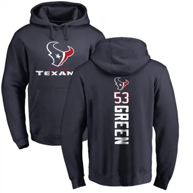 Green Youth Kendrick Green Houston Texans Pro Line Navy Backer Pullover Hoodie