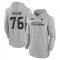 Green Youth Kenyon Green Houston Texans Gray 2024 Salute to Service Lightweight Performance Long Sleeve Hooded T-Shirt