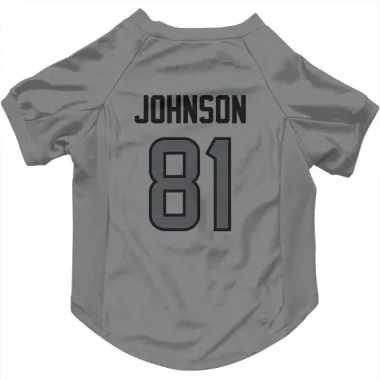 Houston Texans Andre Johnson  Silver Dog & Cat Pet Jersey