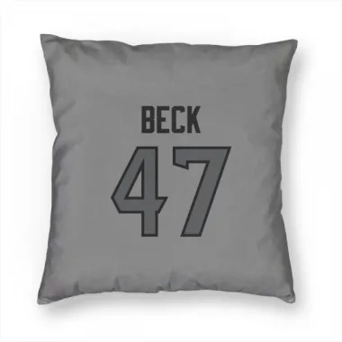 Houston Texans Andrew Beck  Silver Pillow Cover (18 X 18)