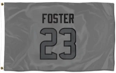 Houston Texans Arian Foster  Silver Flag (3 X 5)