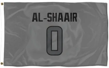 Houston Texans Azeez Al-Shaair  Silver Flag (3 X 5)