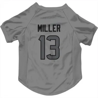 Houston Texans Braxton Miller  Silver Dog & Cat Pet Jersey