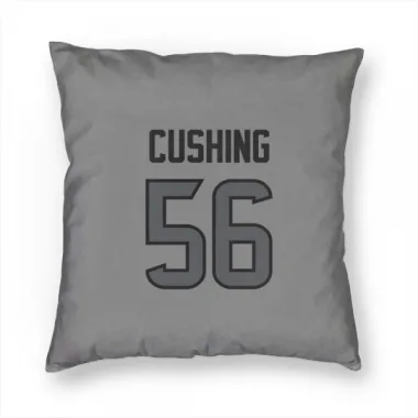 Houston Texans Brian Cushing  Silver Pillow Cover (18 X 18)