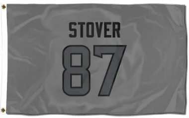 Houston Texans Cade Stover  Silver Flag (3 X 5)