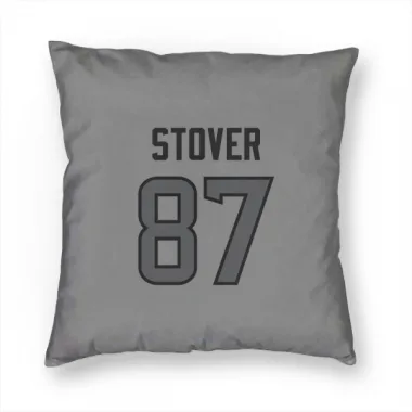 Houston Texans Cade Stover  Silver Pillow Cover (18 X 18)