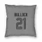 Houston Texans Calen Bullock  Silver Pillow Cover (18 X 18)