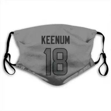 Houston Texans Case Keenum  Silver Face Mask