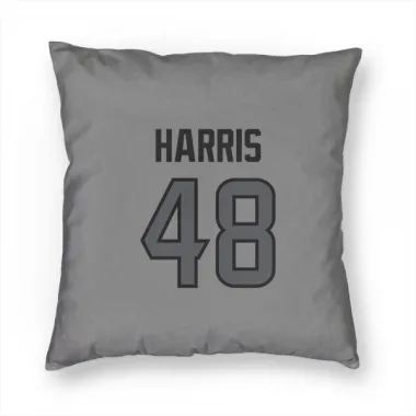 Houston Texans Christian Harris  Silver Pillow Cover (18 X 18)