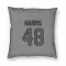 Houston Texans Christian Harris  Silver Pillow Cover (18 X 18)