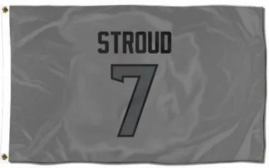 Houston Texans C.J. Stroud  Silver Flag (3 X 5)