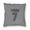 Houston Texans C.J. Stroud  Silver Pillow Cover (18 X 18)