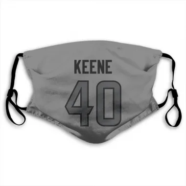 Houston Texans Dalton Keene  Silver Face Mask