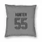 Houston Texans Danielle Hunter  Silver Pillow Cover (18 X 18)