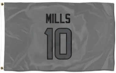 Houston Texans Davis Mills  Silver Flag (3 X 5)