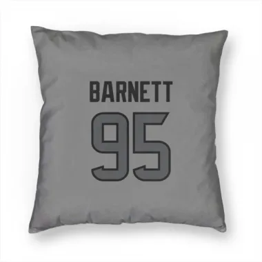 Houston Texans Derek Barnett  Silver Pillow Cover (18 X 18)