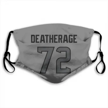 Houston Texans Dylan Deatherage  Silver Face Mask