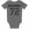 Houston Texans Dylan Deatherage  Silver Newborn & Infant Bodysuit