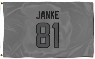 Houston Texans Jaxon Janke  Silver Flag (3 X 5)