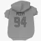 Houston Texans Jayden Peevy  Silver Dog & Cat Pet Hoodie