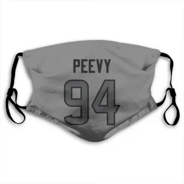 Houston Texans Jayden Peevy  Silver Face Mask