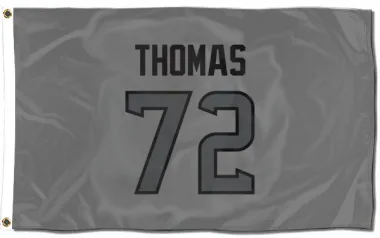 Houston Texans Jaylon Thomas  Silver Flag (3 X 5)