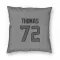 Houston Texans Jaylon Thomas  Silver Pillow Cover (18 X 18)