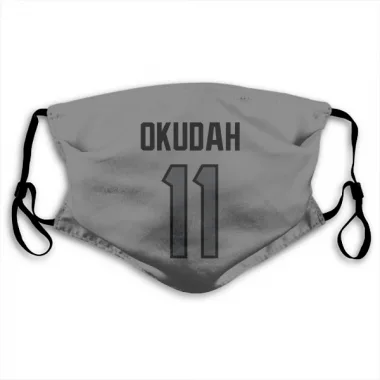 Houston Texans Jeff Okudah  Silver Face Mask