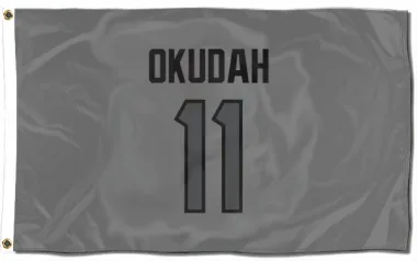 Houston Texans Jeff Okudah  Silver Flag (3 X 5)