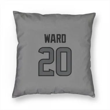 Houston Texans Jimmie Ward  Silver Pillow Cover (18 X 18)