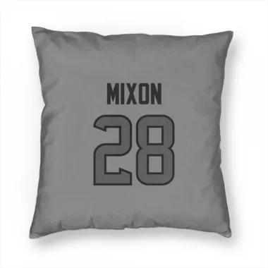 Houston Texans Joe Mixon  Silver Pillow Cover (18 X 18)