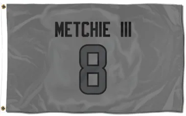 Houston Texans John Metchie III  Silver Flag (3 X 5)