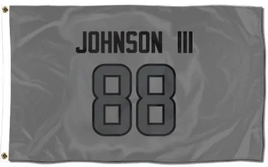 Houston Texans Johnny Johnson III  Silver Flag (3 X 5)