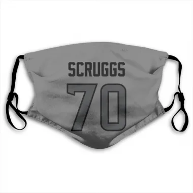 Houston Texans Juice Scruggs  Silver Face Mask